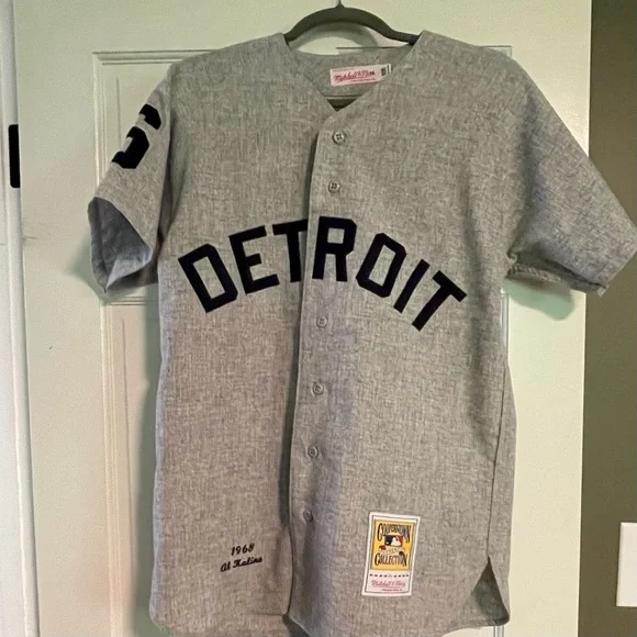 Al Kaline 1968 Gray Detroit Baseball Jersey - Picture 5 of 6